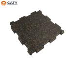 Recycled Rubber Jigsaw Floor Tiles Anti Skid , Rectangle Rubber Puzzle Floor