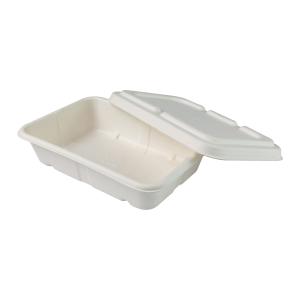 China Disposable Biodegradable Freezer Containers , 1250ml Take Away Box For Food Packaging factory