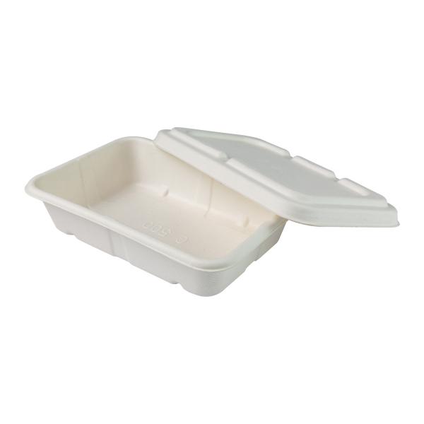 Disposable Biodegradable Freezer Containers , 1250ml Take Away Box For Food
