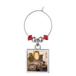 Fashion Sublimation Blank Wine Glass Charm Wine Glass Markers for sublimation