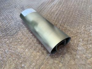 China Oval Stainless Steel Slot Pipe Glass Railing Use Customization Support factory