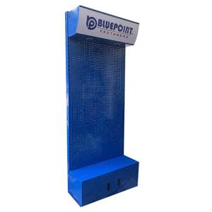 China Factory Custom Size Color logo blue supermarket shelves display rack exhibition shelf factory