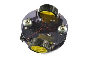 China Remote Control Car Parts 2 Wheel Chassis Robot Acrylic Body factory