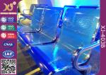 Chrome Finished Metal Structure Waiting Area Chairs For Bank / Bus Station
