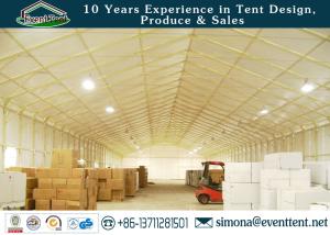 China Prefab building A Frame Tent Large Volume Logo Printing for Car Storage factory