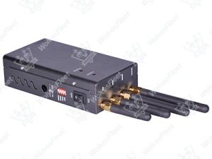 China 12v LTE4G handheld mobile phone blocker with nylon case built-in battery in low price factory