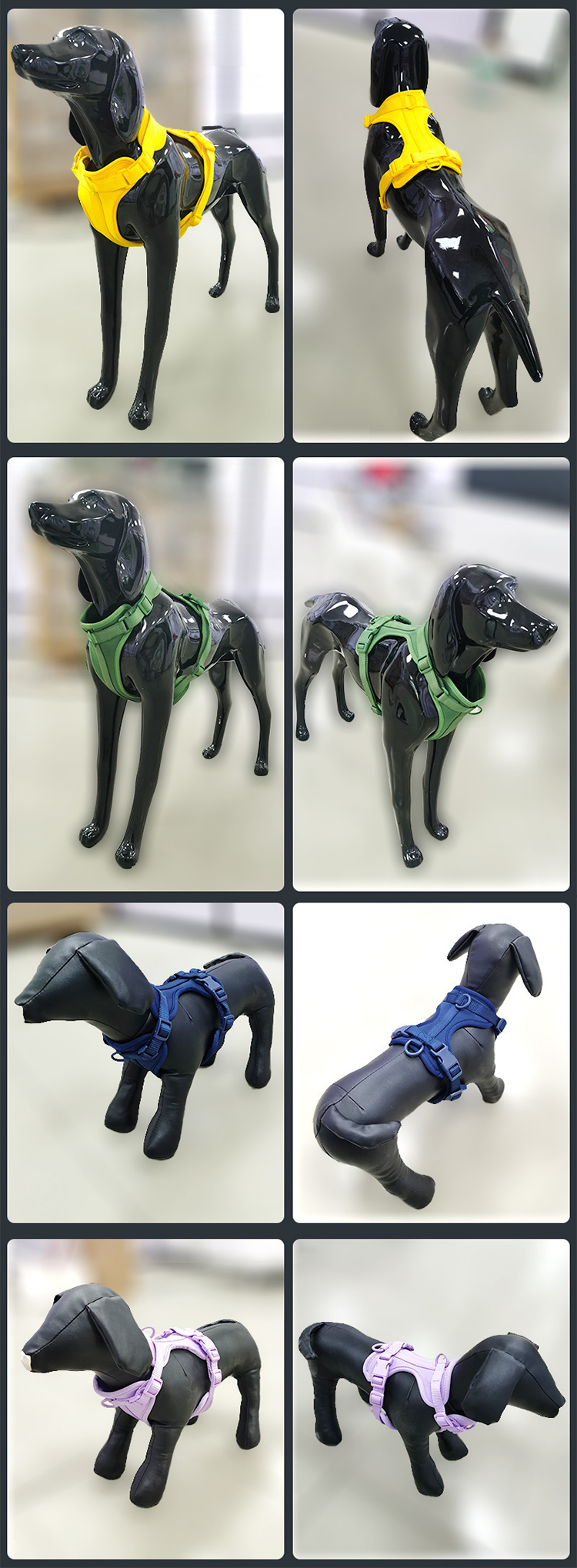 PVC Dog Collar And Leash Harness Custom Logo Waterproof Soft Set OEM ODM Accepted