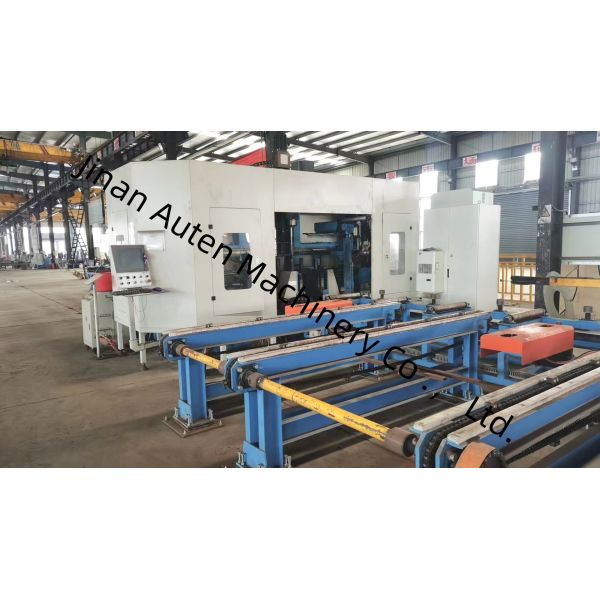 5-30mm Drilling Diameter Range 3D CNC H Beam Drilling Tapping And Sawing Machine Line BT40 Drilling Spindle