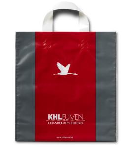 China PVC Soft Loop Handle Plastic Bags LDPE , HDPE Plastic Shopping Bag factory