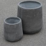 Enhance Your Garden With Elegant Fiber Clay Planters Round Shape