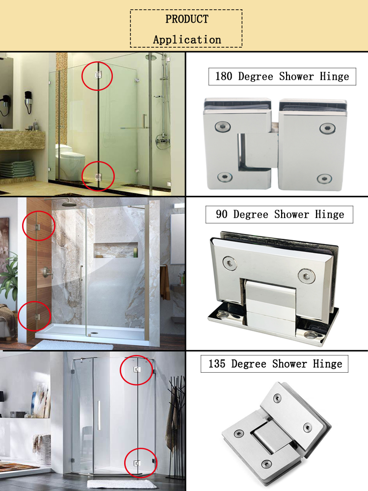 Long Life Hydraulic Glass Cabinet Door Hinge for Heavy Duty Glass to Glass Connection
