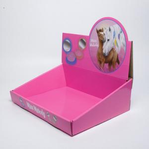 China C1S Custom Logo Supermarket Use Foldable Corrugated Boxes Counter Display factory