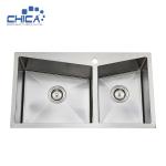 Double Bowl Handmade kitchen Sinks SUS304 stainless steel Kitchen Sinks