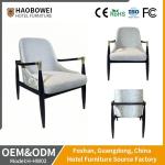 Leisure Durable Solid Wood Fabric Furniture Home Lobby Hotel OEM Factory Chair