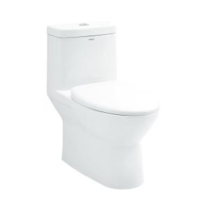 China Ceramic Bathroom One Piece Toilets , Washdown Flushing 1 Piece Wc factory