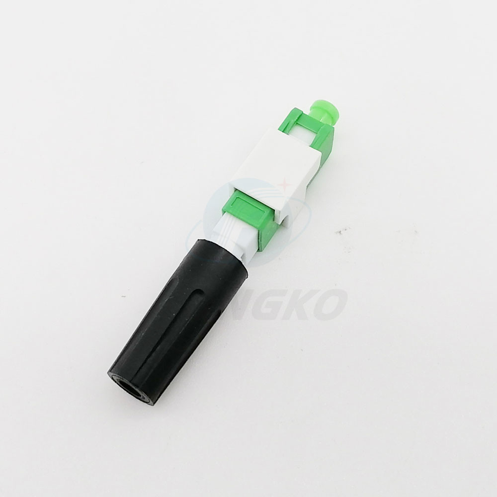 Fiber Optical Simplex SC APC Fast Connector Singlemode 0.9mm 50dB Return Loss