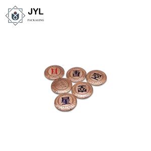 China Zinc Alloy Embossed Metal Sticker Labels Multipurpose Practical factory
