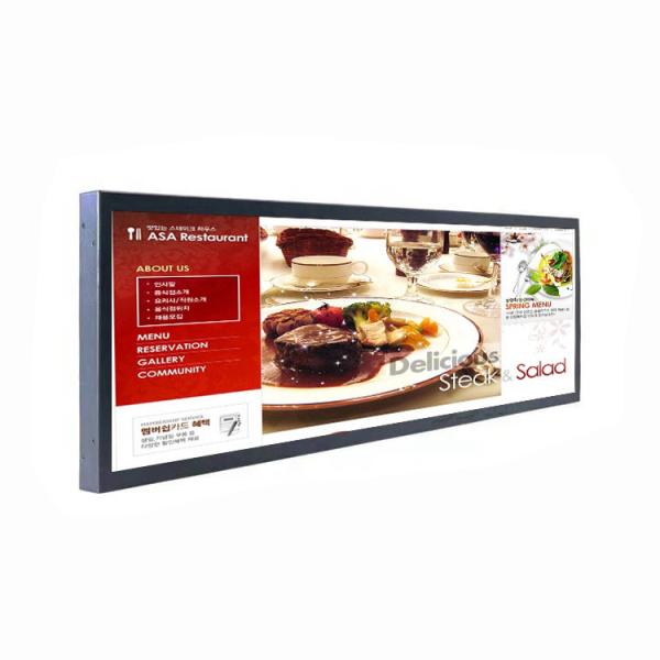 29 inch Strip Bar LCD Digital Signage / Stretched LCD Screen Support 1080P Full