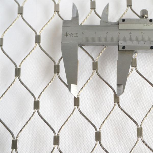 SS316 Staircase Railing Balustrade Safety Netting 60x60mm Ss Wire Netting