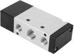 4A 2 Position 5 Way Miniature Pneumatic Solenoid Valve Aluminum Alloy Mechanical
