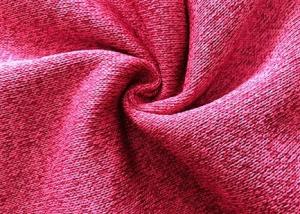 China Loop Gagt Brushed Knit Fabric For Pullover Hoodie Pink 300GSM 100% Polyester factory