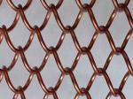 Metal Decorative Wire Mesh Curtain Antique Brass Color For Room Divider