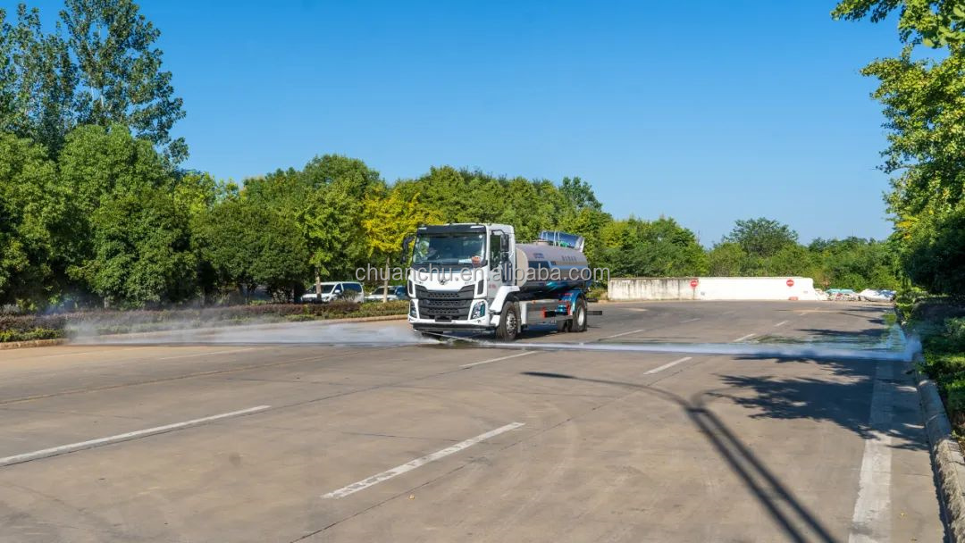 4x2 Diesel Electric Dust Suppression Water Sprinkler Tanker Truck For Street