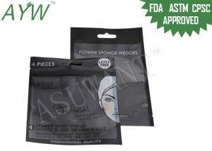 China Plastic Cosmetic Stand Up Zipper Bags Three Sides Seal Bag With Gravure Printed factory
