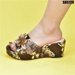 Beautiful Mature Italian Shoes for Lovely Lady Dress Pu Women Summer Shoes Shoes