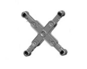 China Aluminum Alloy Spacer Dampers Transmission Lines Crosshead Shaped FJZS4 Type factory