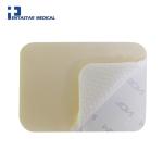 adhesive waterproof burn wound care silicone wound foam dressing with border