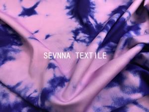 China Tie Dyed 150CM Repreve Stretch Activewear Knit Fabric factory