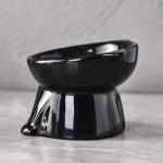 Dog White Ceramic Animal Water Bowl 1-2 Cups Small / Medium / Large Pet Feeding