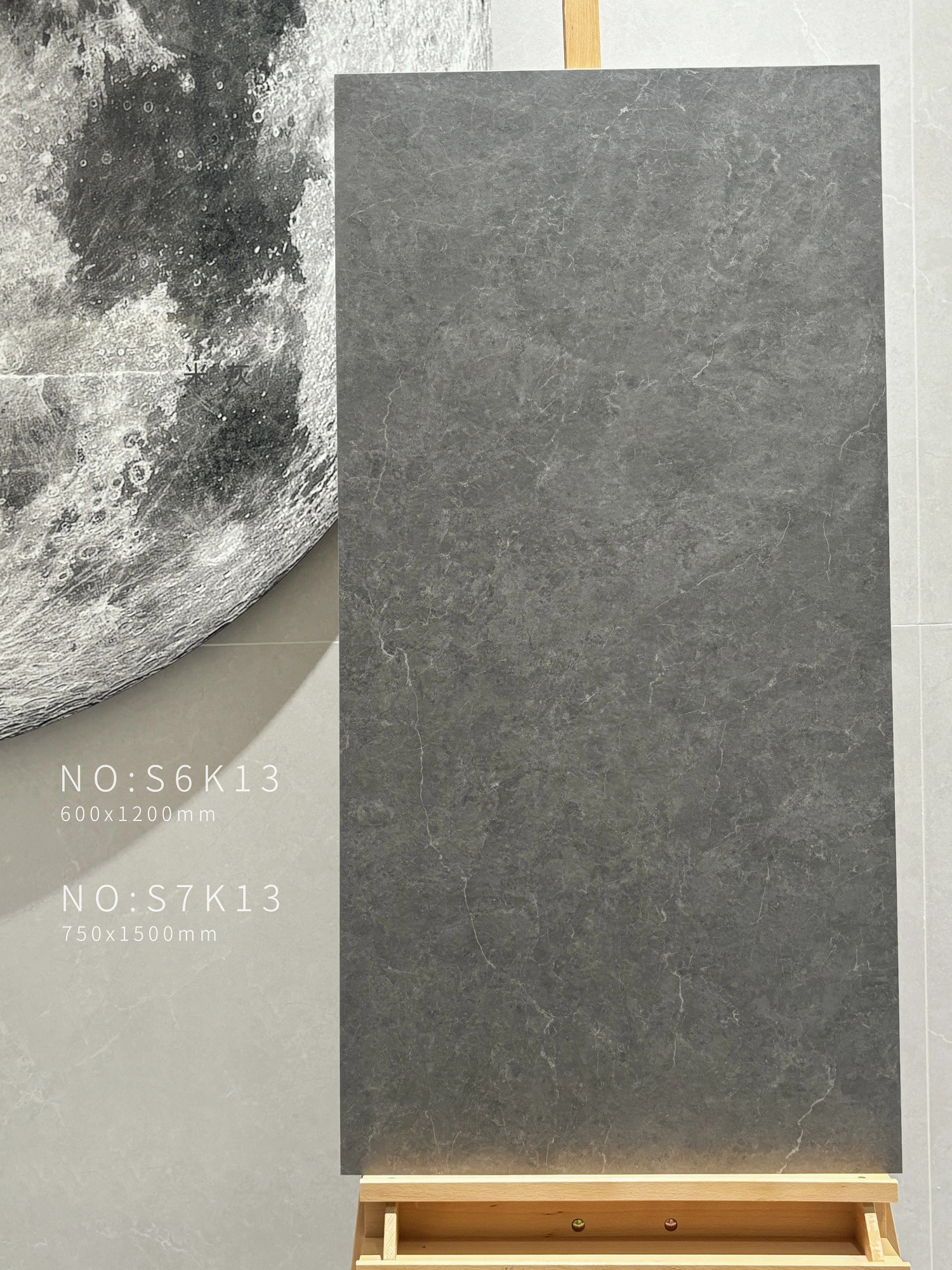 Deep Gray 600x1200mm Antibacterial Tiles And Outside Floor Antique Soft Glazed Porcelain Tile For Office And Project