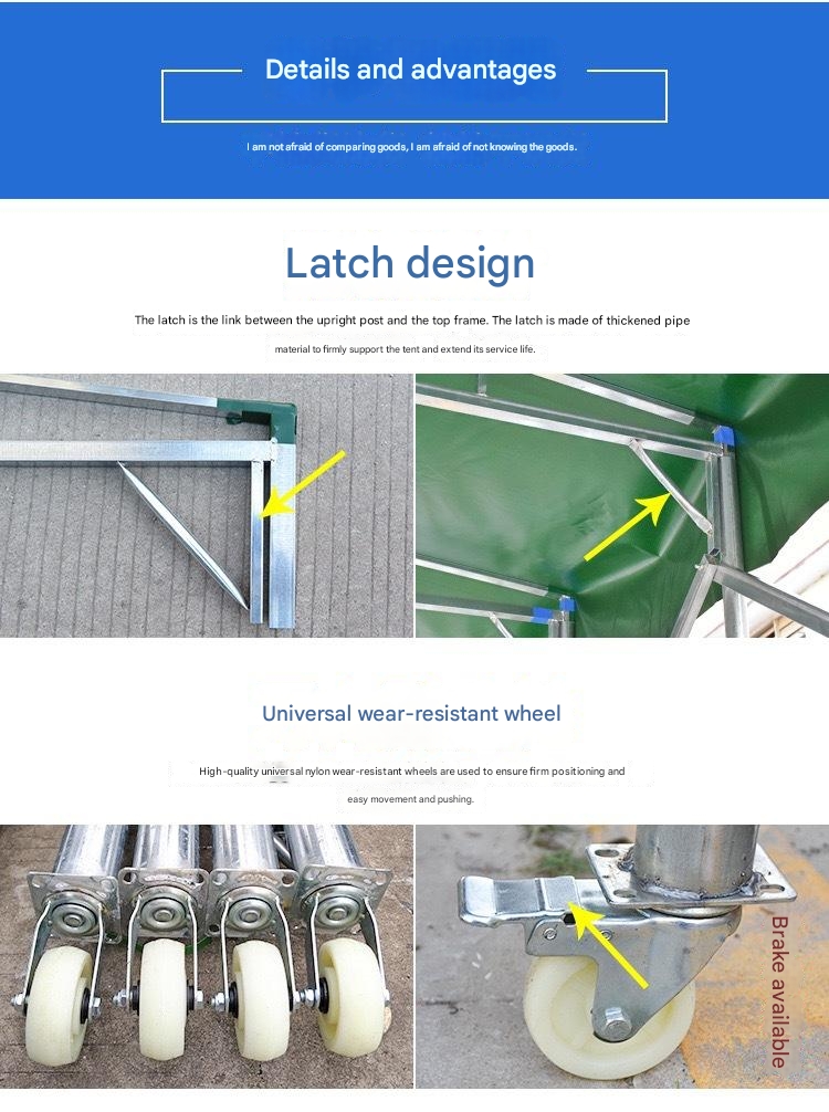 Galvanized Steel Electric Push-Pull Shed for Easy Assembly and Disassembly in Open Field Storage Requirements