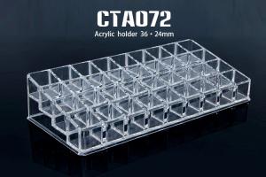 China 36 Holes 24mm Acrylic Cosmetic Bottle Display Lipstick Stand Holder factory