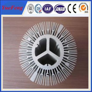 China extruded aluminium alloy profile aluminum radiator, trapezoid radiator aluminium profiles on sale