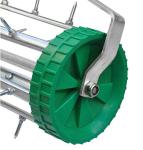 Metal Manual Rolling Spike Lawn Aerator Composed Of 3pcs Of Steel Tubes