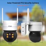 Battery Security Camera Wire Free 3MP Color Night Vision