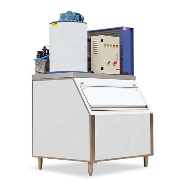 China Fan Cooling 1.5T Commercial Chip Ice Machine for Fish Seafood factory