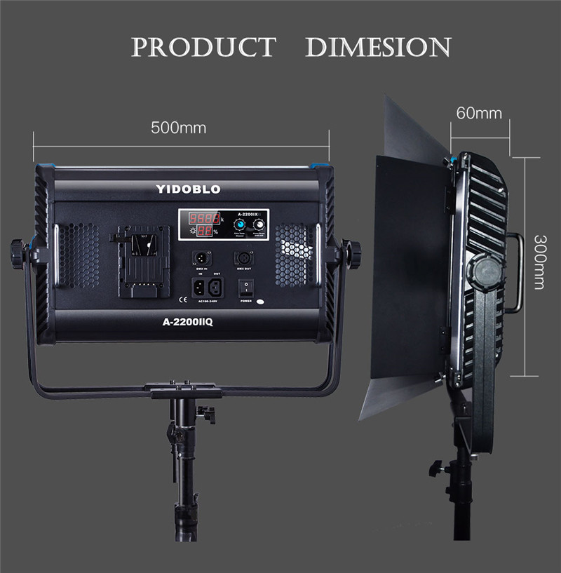 Bi Color 100W LED Video Studio Lights Photoshoot Studio Lighting