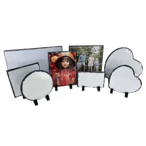 Blank Sublimation Rock Slate Picture Frames Various Shape Sizes Diy Custom