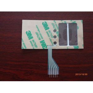 Custom Metal Dome PCB Membrane Switch Panel , With Black Overlay