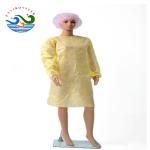 Wear Resisting Yellow Disposable Isolation Gowns For Food Industry