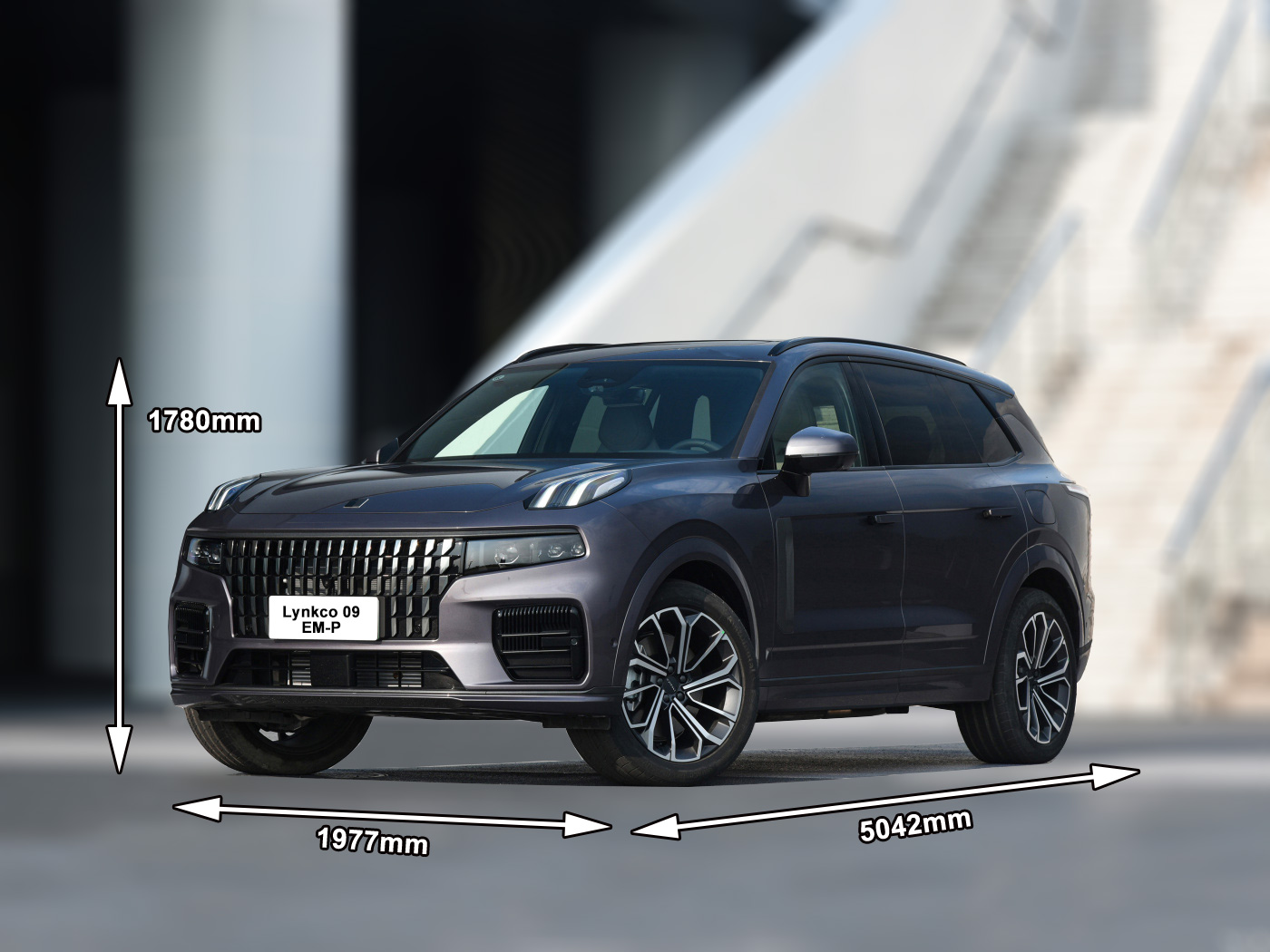 2023 Geely Lynkco 09 EM-P PHEV Petrol electric hybrid suv at with and pure electric cruising range of 150km