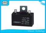 Black Motor Run Capacitor CBB61 , AC Start Capacitors For Electric Motors