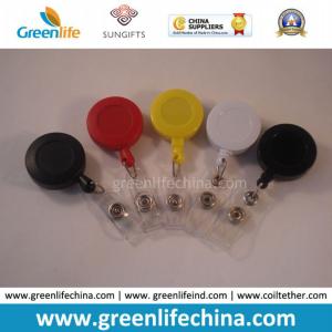 China Solid Colors Promotional Plastic Round ID Badge Yoyo Reels factory