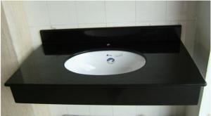 China Pure black bathroom vanity, single sink vanity, cheap bathroom vanity,vanity units factory