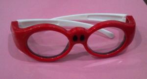 China Projector Active Shutter 3D TV Glasses Kids Red DLP Link 3D Glasses factory