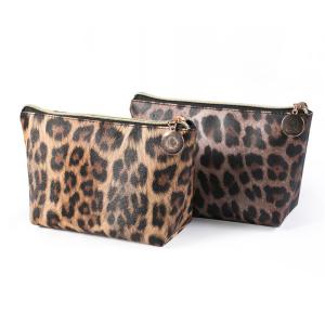 China Multifunctional Leopard Print PU Makeup Travel Bag factory